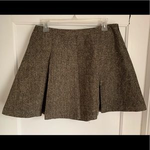 Metallic Tweed Skater Skirt